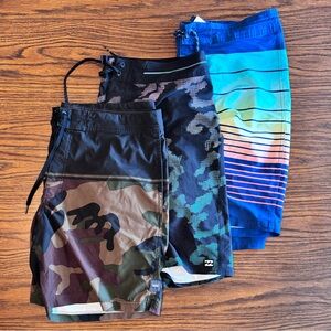 Men’s Size 36 Boardshort Swim Bundle/Lot